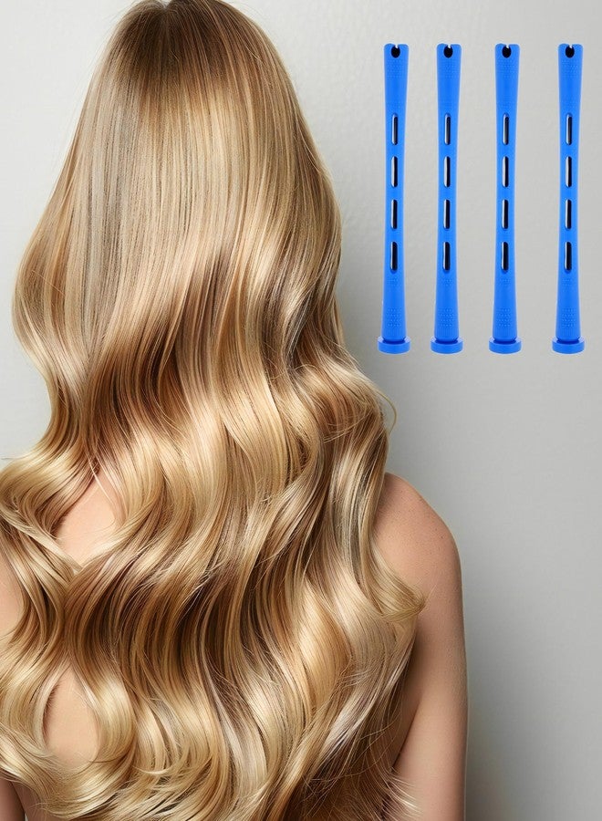 Wanmu 30 Pcs Perm Rods For Short Hair Plastic Cold Wave Rods Hair Curling Rollers Curling Roller Perm Rod Small Hair-Rollers for DIY Styling (Blue, 0.47 Inches) - Image 5
